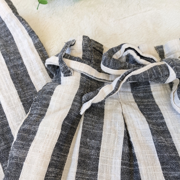 🌷3/15🌷 Indigo Rising Striped High Rise Striped Wide Leg Pants Size S - Picture 2 of 8